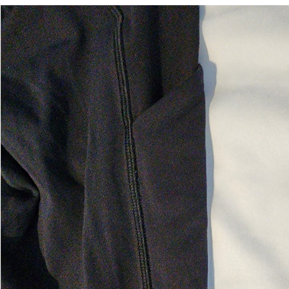 Lululemon Leggings Ruffle Hem Athletic Yoga Pants with Pockets Black Size 4 - Picture 5 of 6